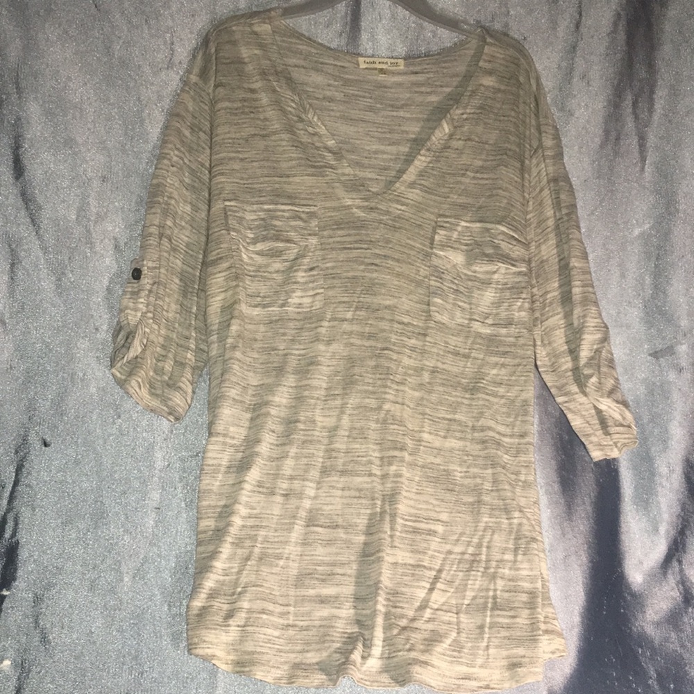 Short-Sleeve Gray Shirt
